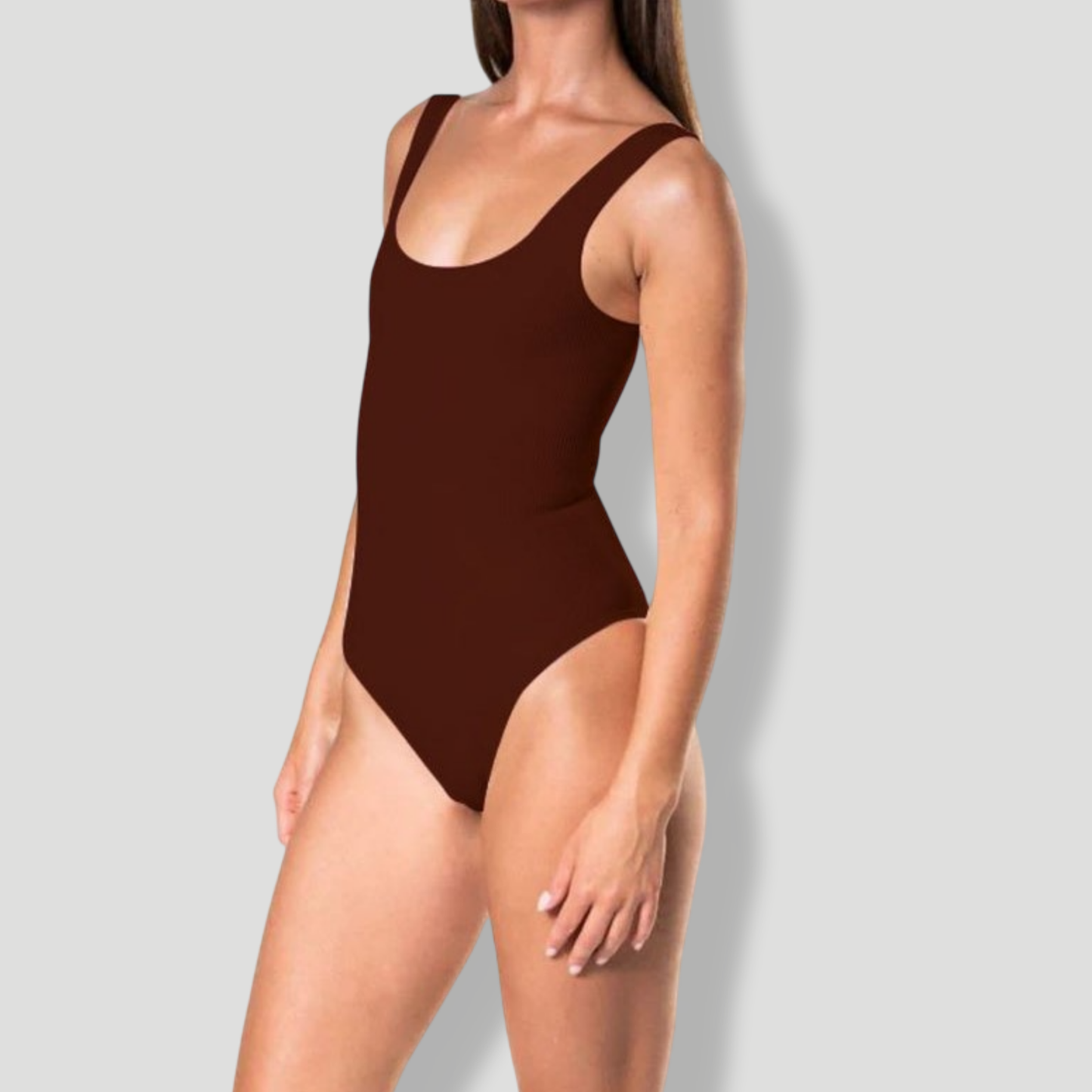 Ribbed Snatched Shapewear Bodysuit