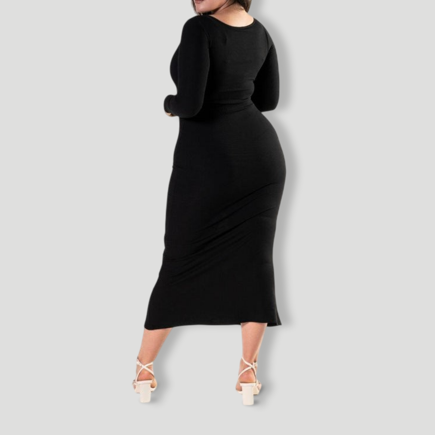 Shapewear Long Sleeve Dress