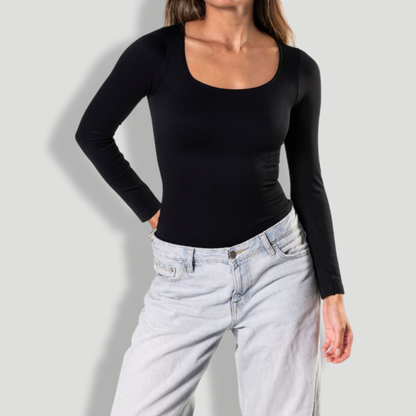 Long Sleeve Thong Bodysuit