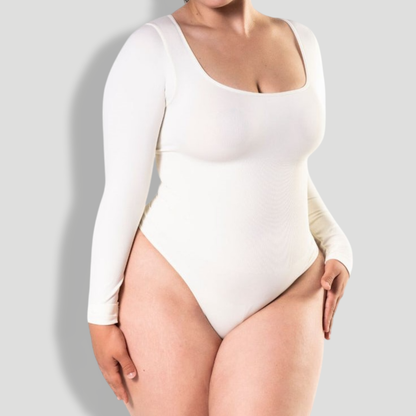 Long Sleeve Thong Bodysuit