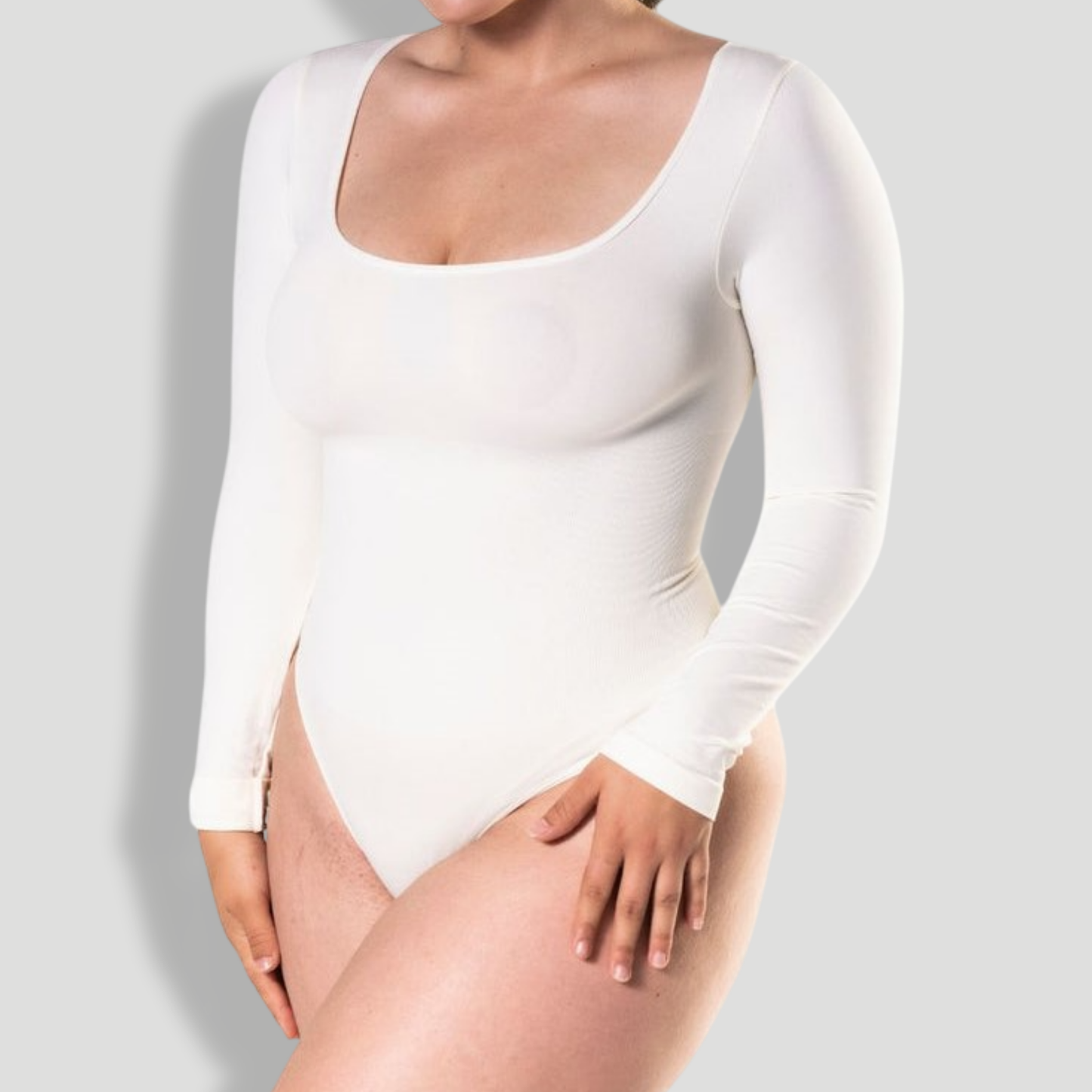 Long Sleeve Thong Bodysuit
