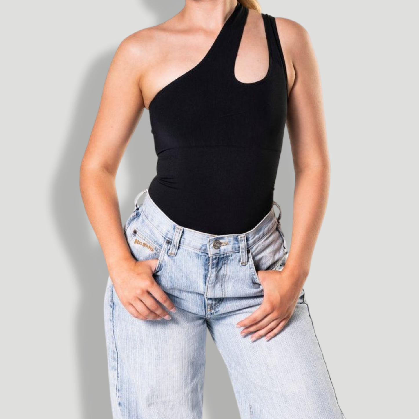 One Shoulder Shapewear Bodysuit