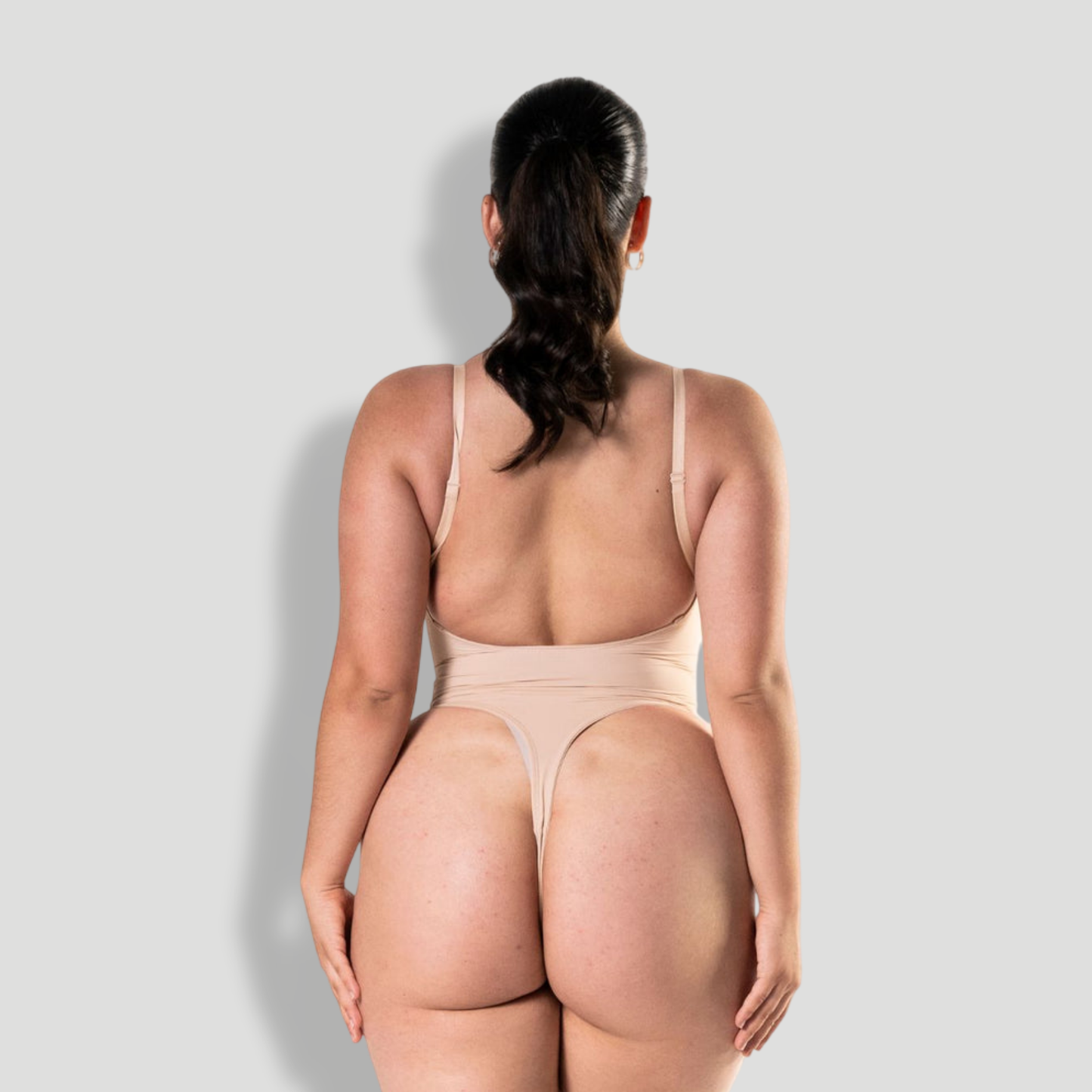 Plunge Shapewear Thong Bodysuit