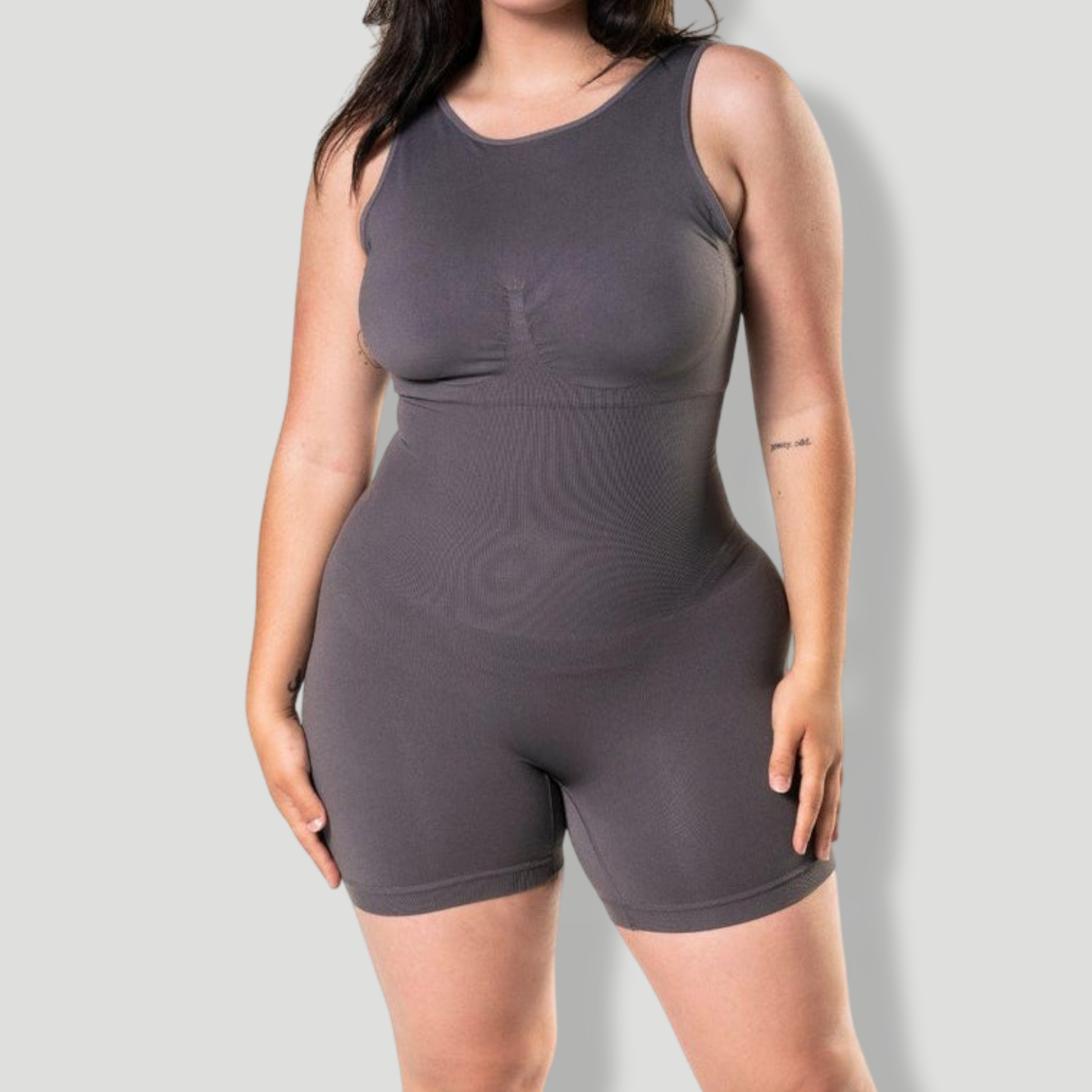 Round Neck Low Back Bodysuit