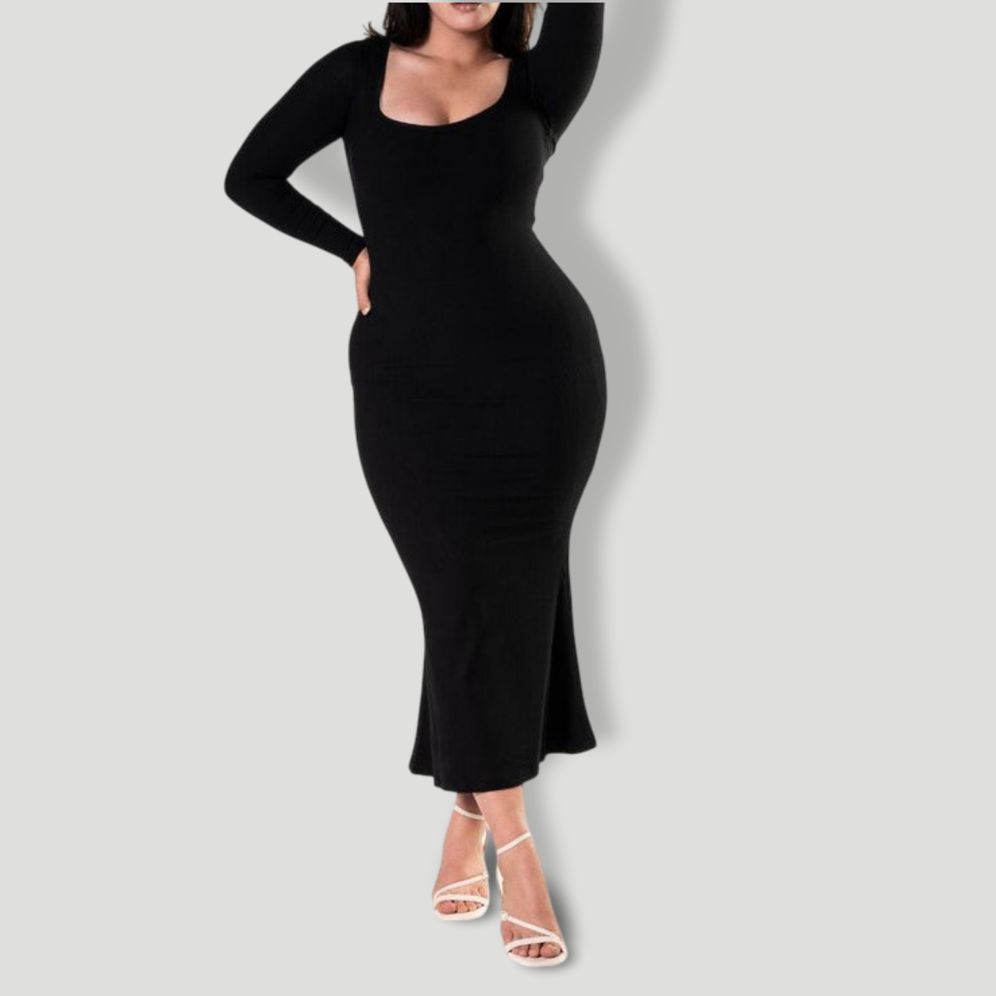 Shapewear Long Sleeve Dress
