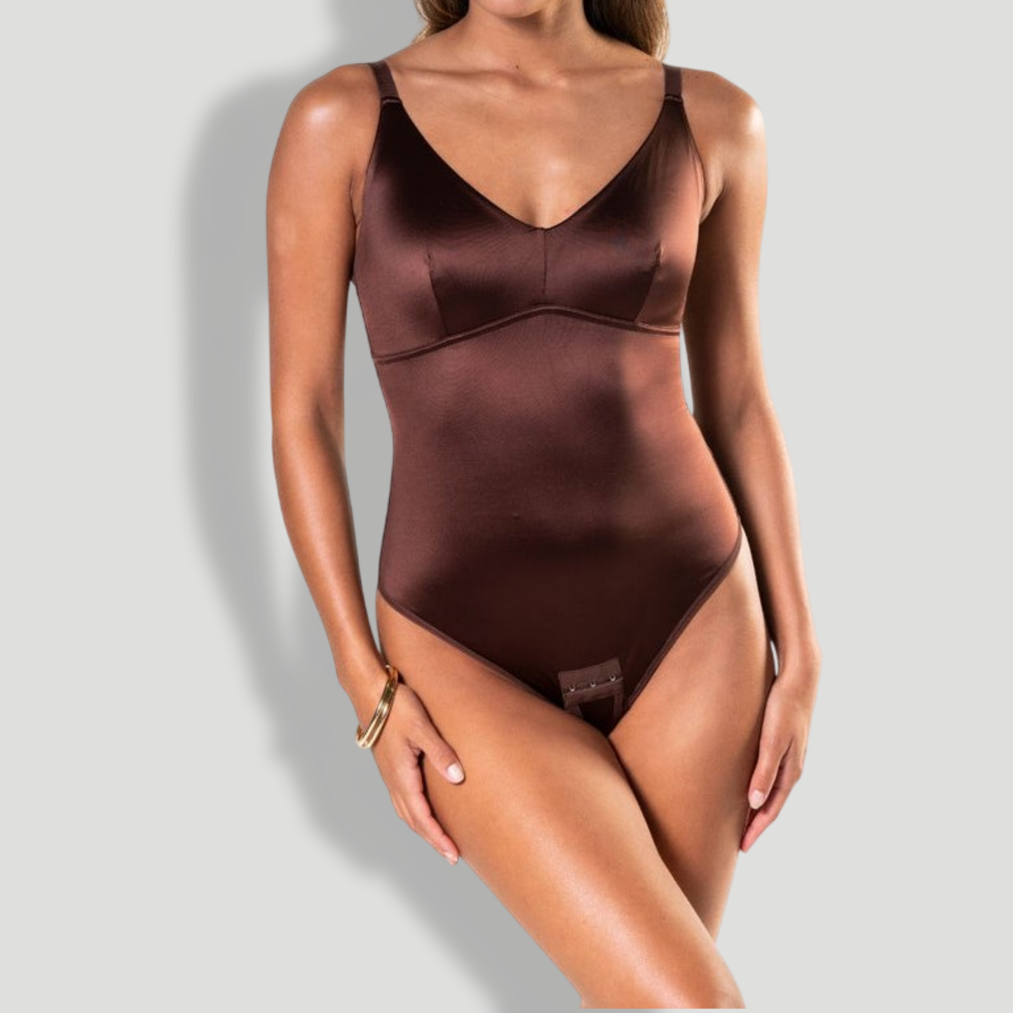 Satin Snatched Thong Bodysuit