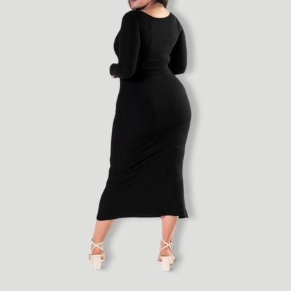 Shapewear Long Sleeve Dress