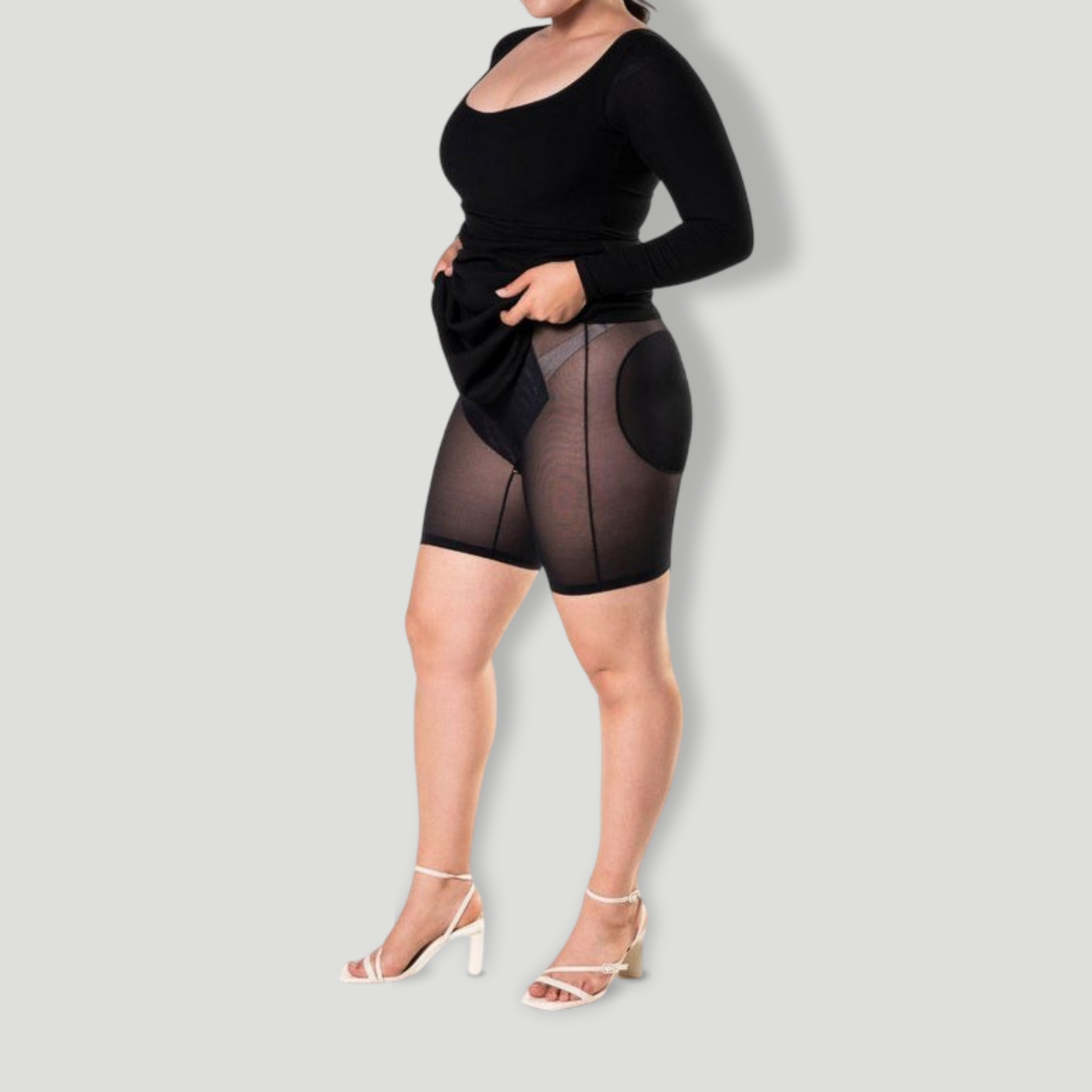 Shapewear Long Sleeve Dress