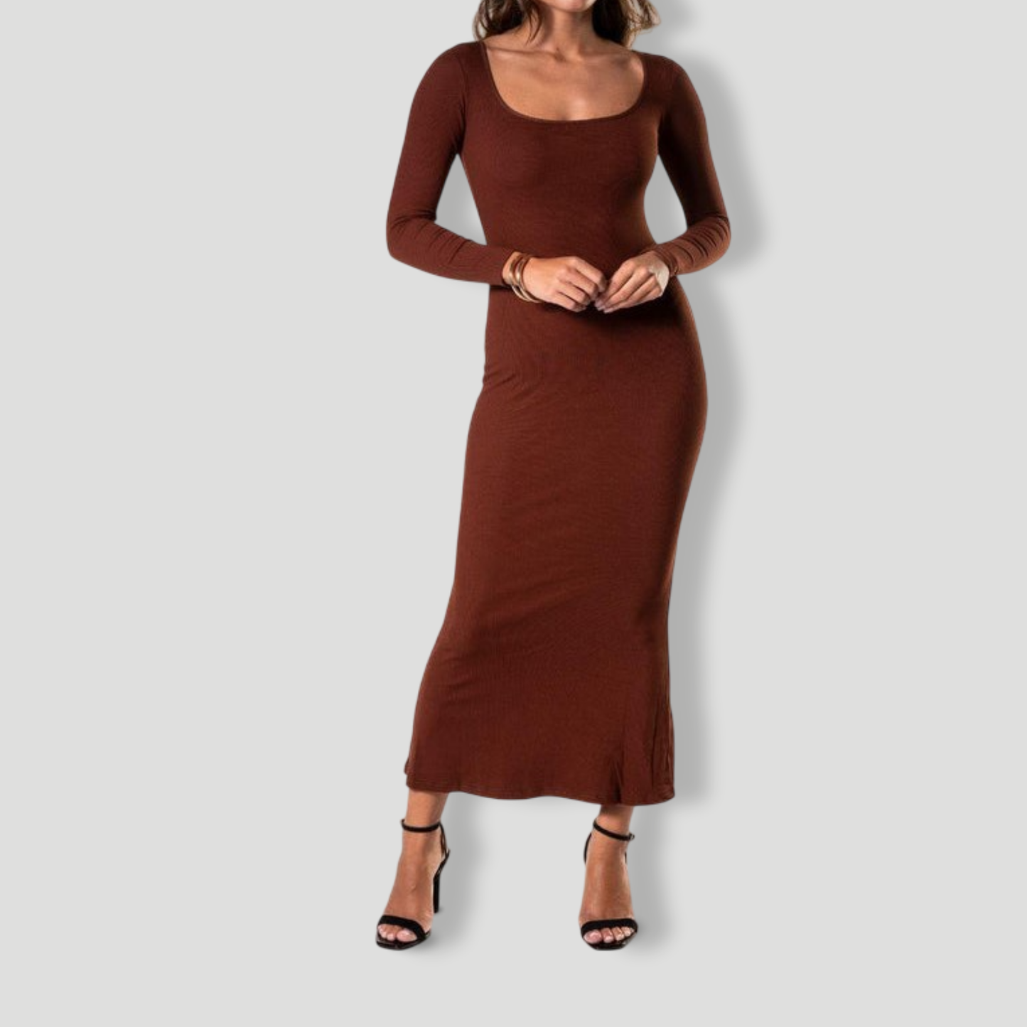Shapewear Long Sleeve Dress