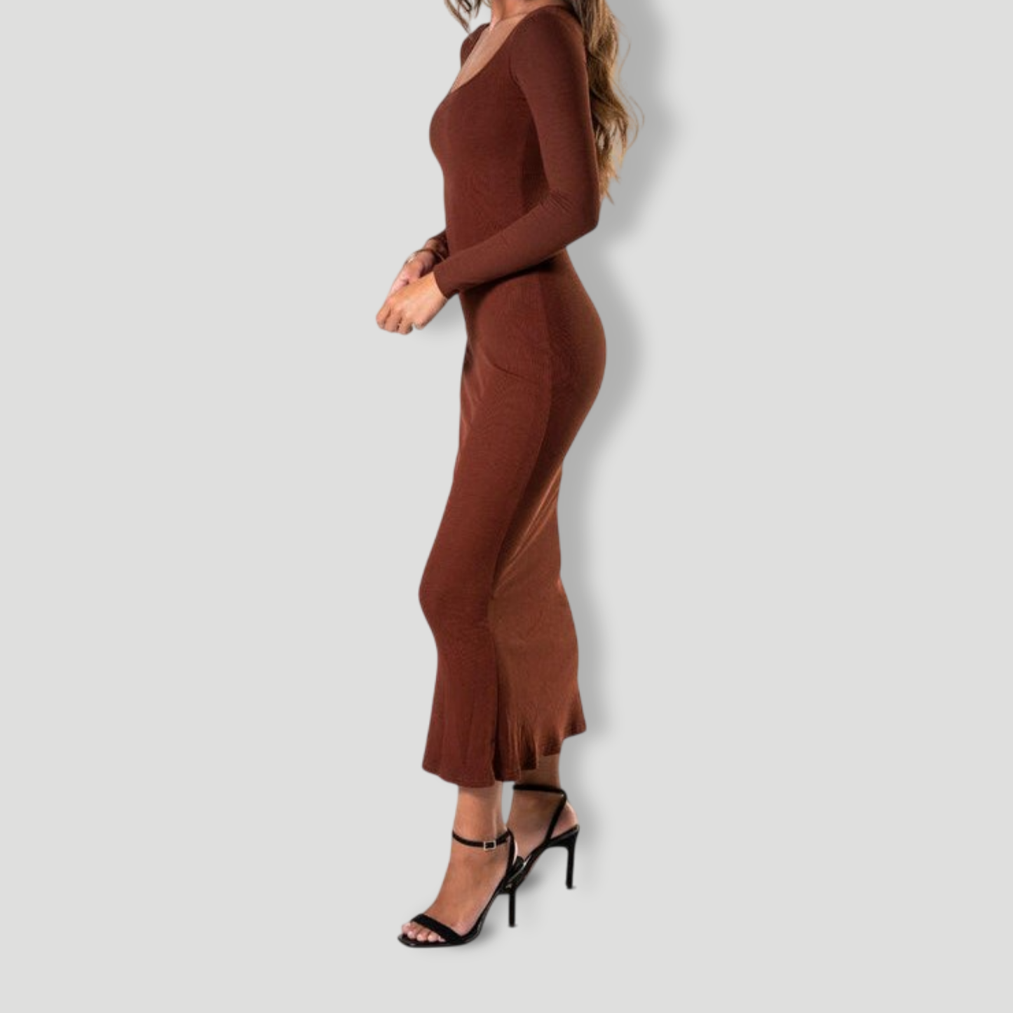 Shapewear Long Sleeve Dress