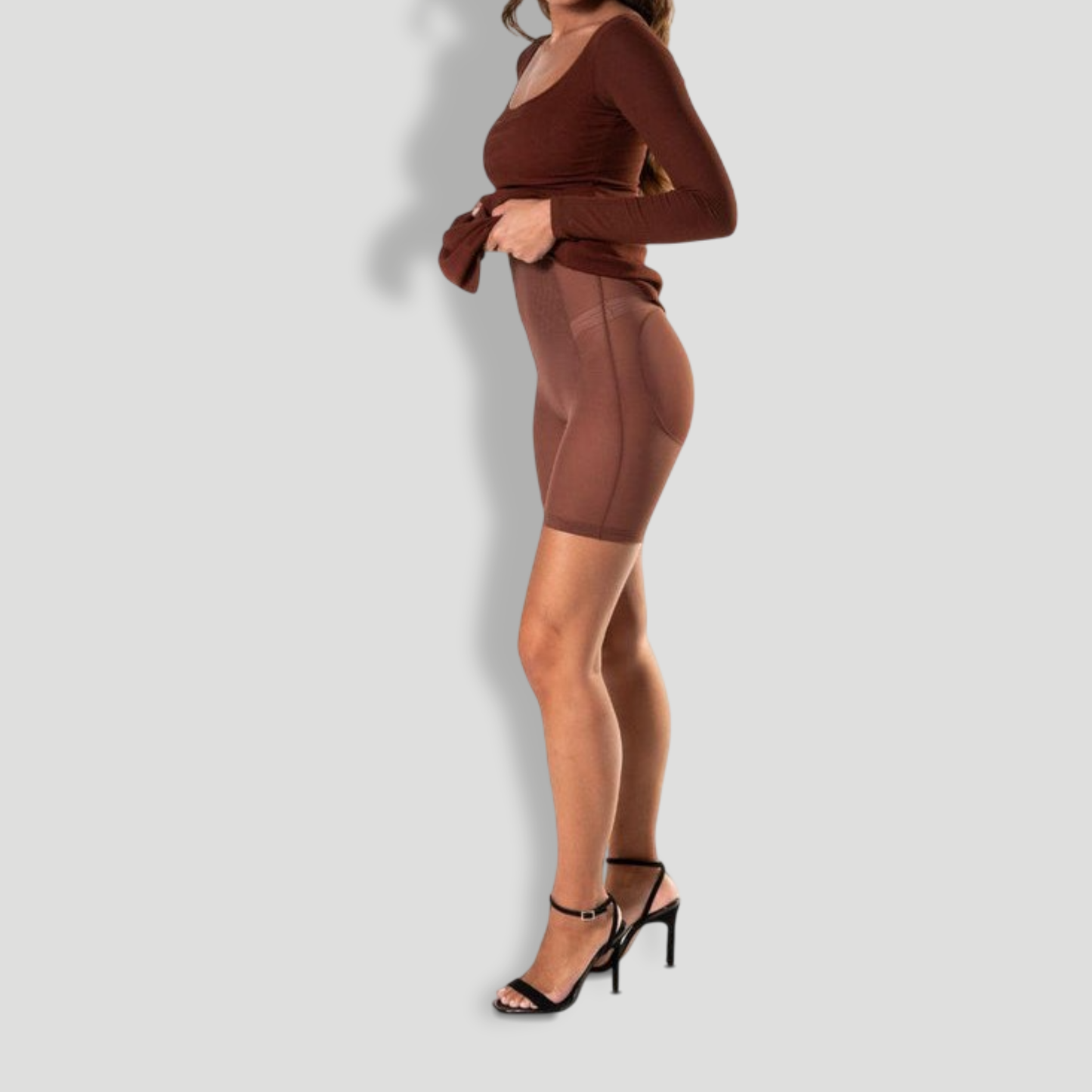 Shapewear Long Sleeve Dress