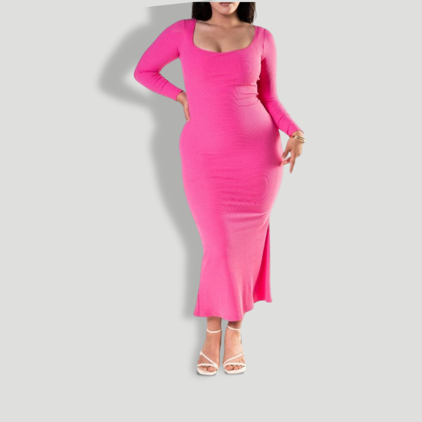 Shapewear Long Sleeve Dress