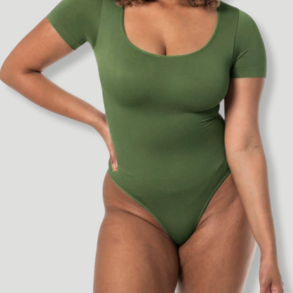 Square Neck Thong Bodysuit