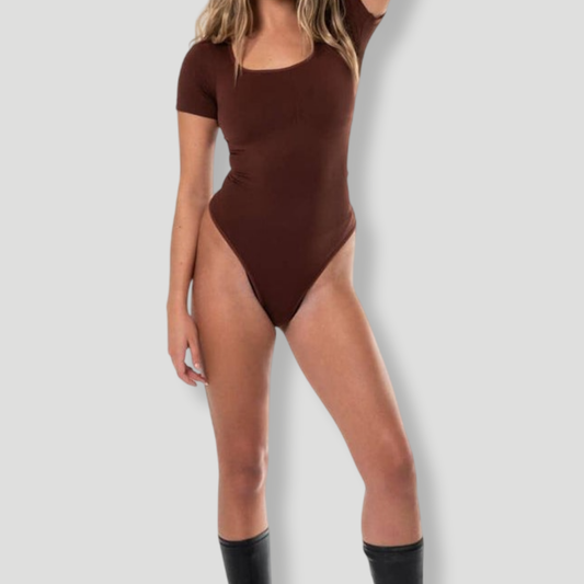 Square Neck Thong Bodysuit