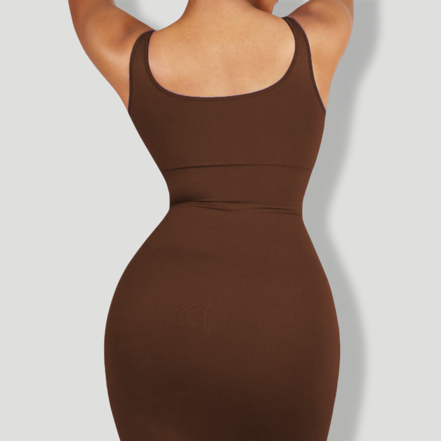 Square-Neck Seamless Mini Dress