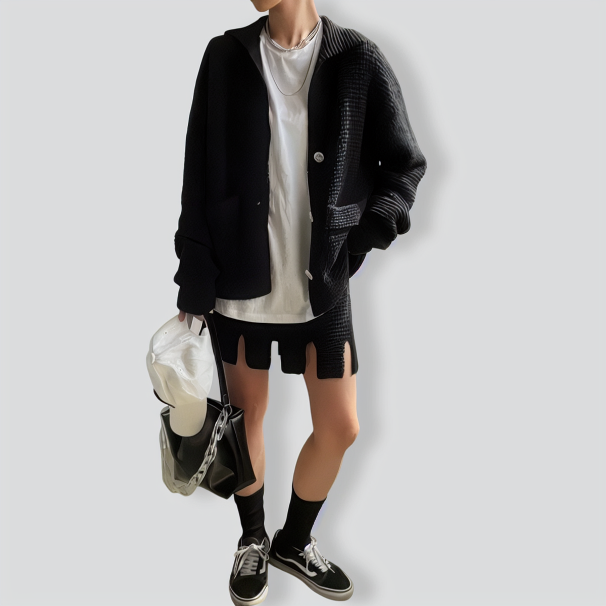 Temperament V-Neck Single-Breasted Knitted Sweater Set