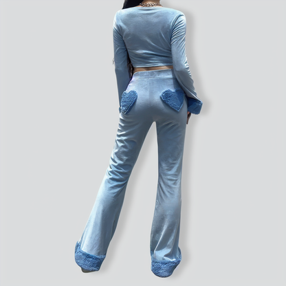 Belly Shirt Zipper Slim Suit