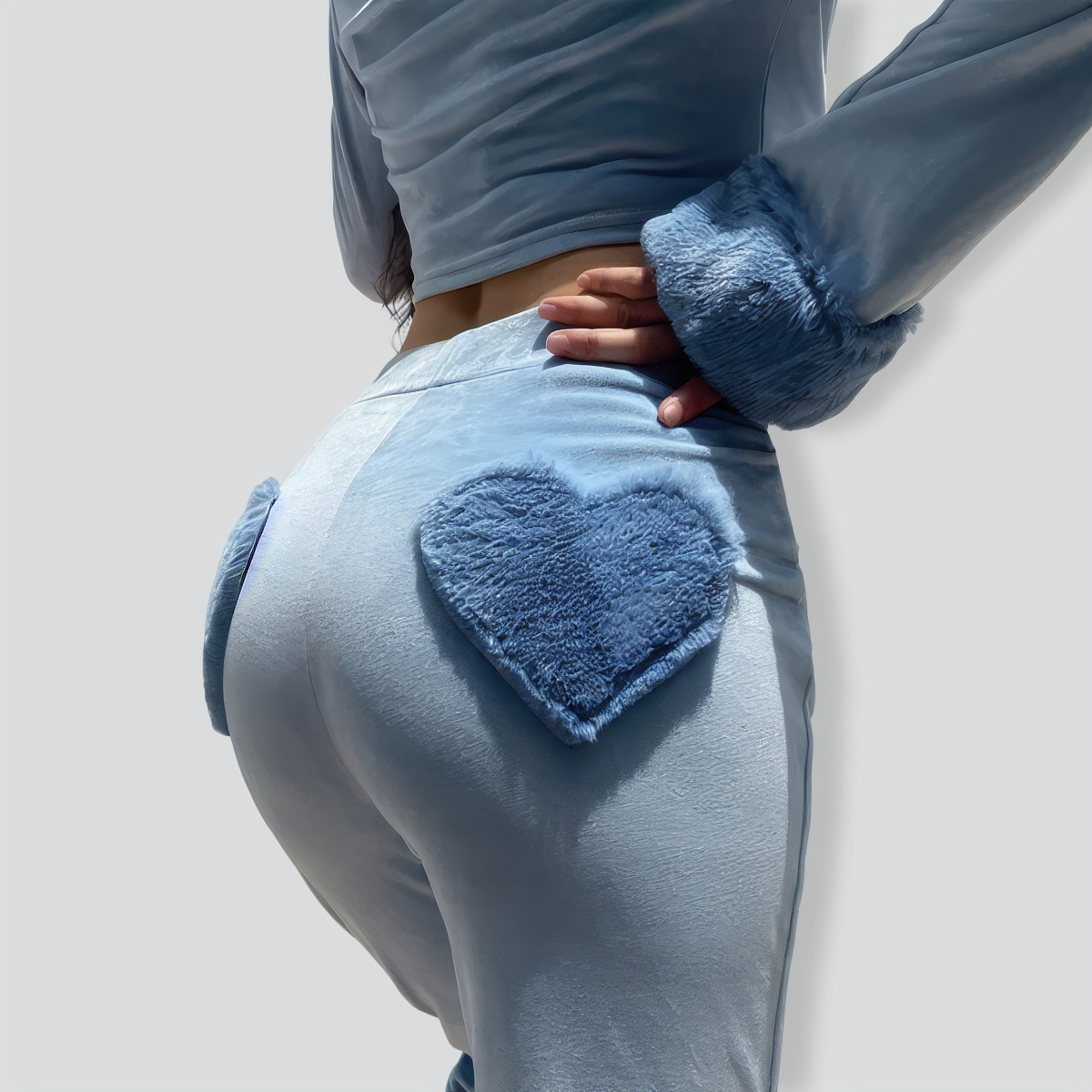 Belly Shirt Zipper Slim Suit