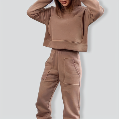 Casual Pocket Hooded Tracksuit