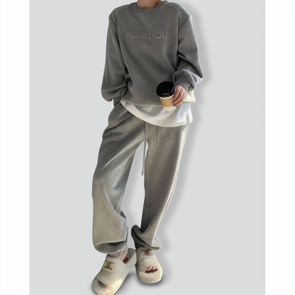 Purple Baggy Casual Tracksuit