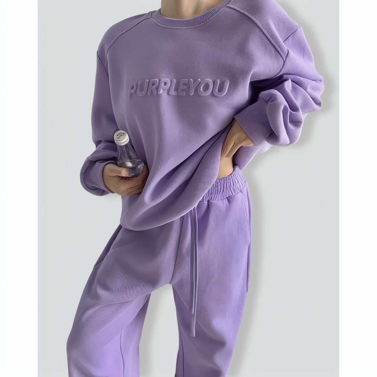 Purple Baggy Casual Tracksuit