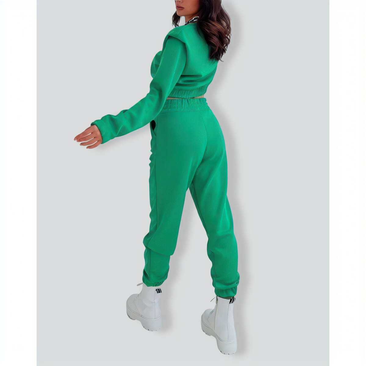 Chic Wide Shoulder Casual Pennies Tracksuit