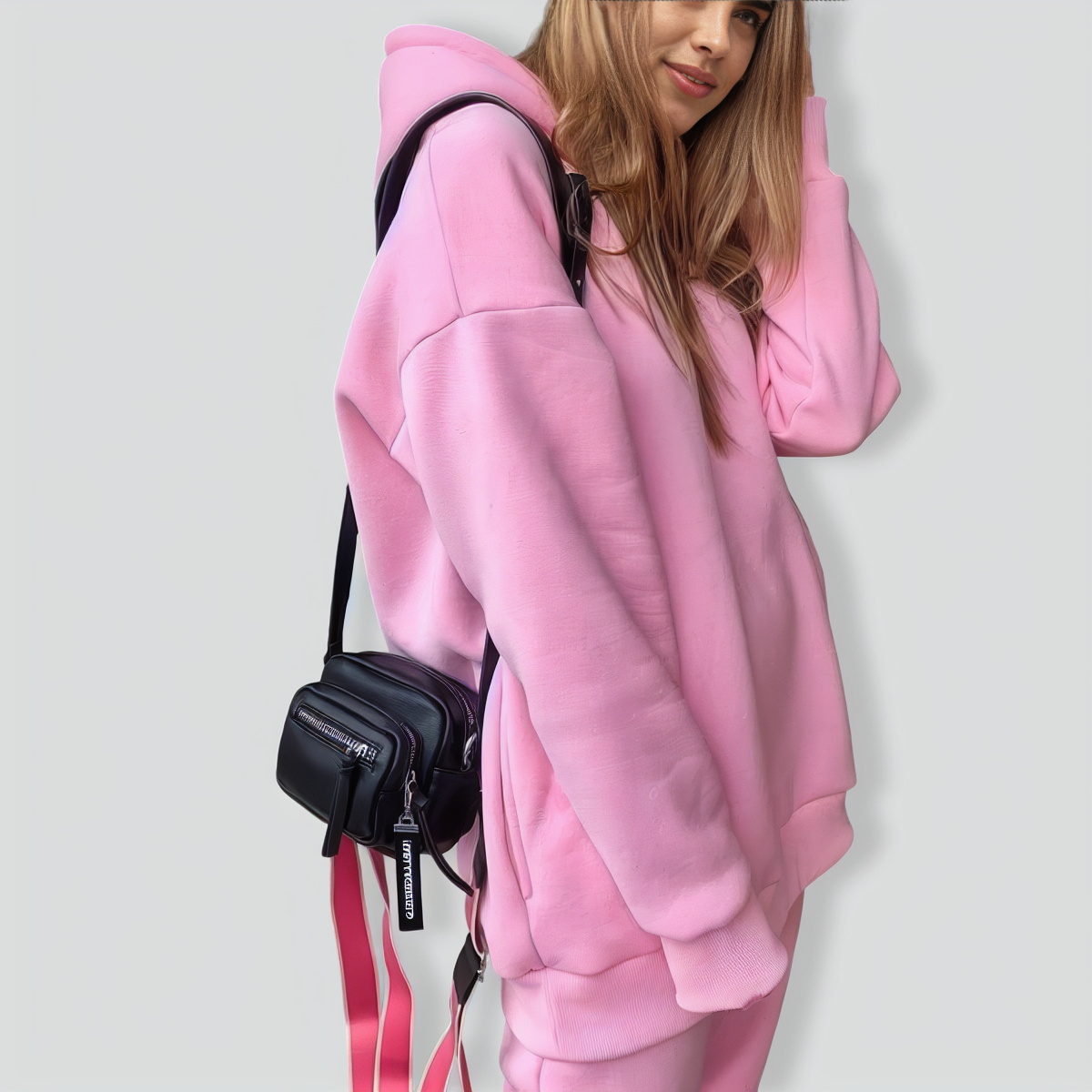 Casual Solid Color Long Sleeves Hooded Set