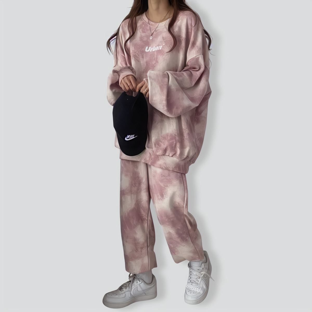 Casual Tie Dye Loose Two-piece Set