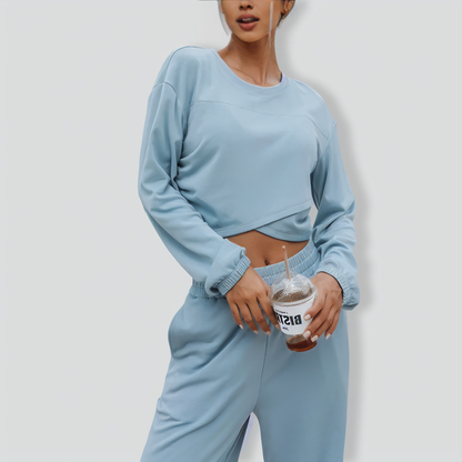 Two-piece fashion sports and leisure sweater