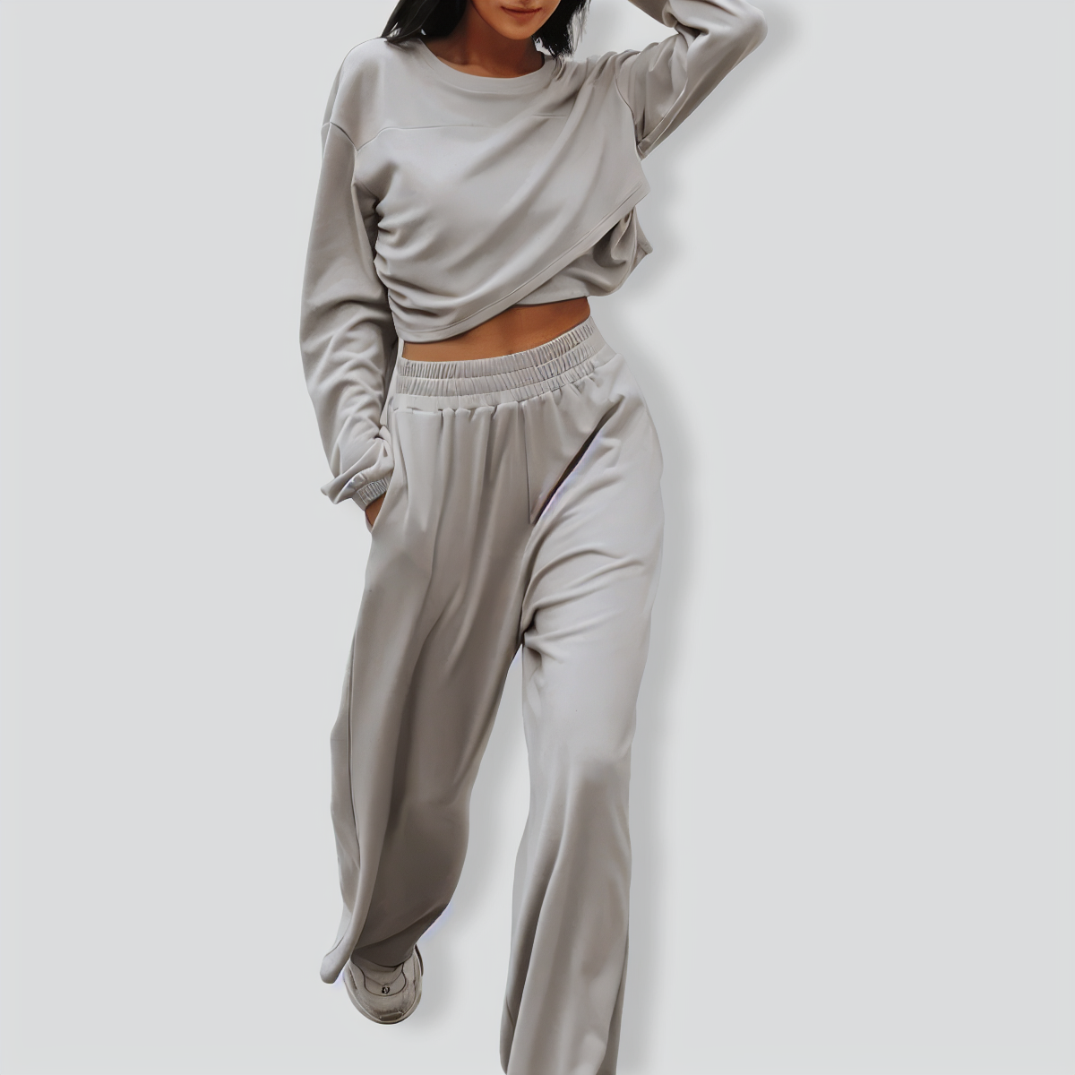 Two-piece fashion sports and leisure sweater