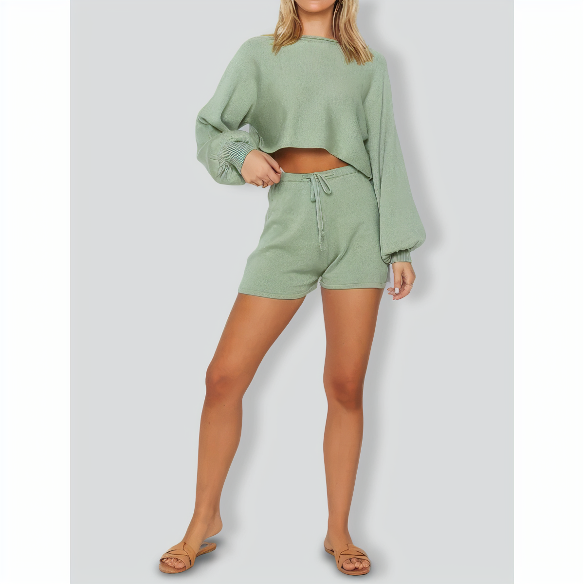 Two-piece Casual Sweater Suit