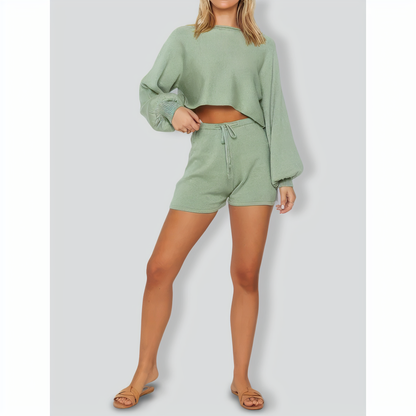 Two-piece Casual Sweater Suit