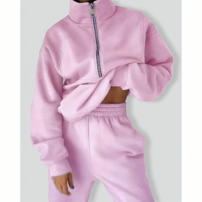 Fashion Fleece Sports and Leisure Three-Piece Set