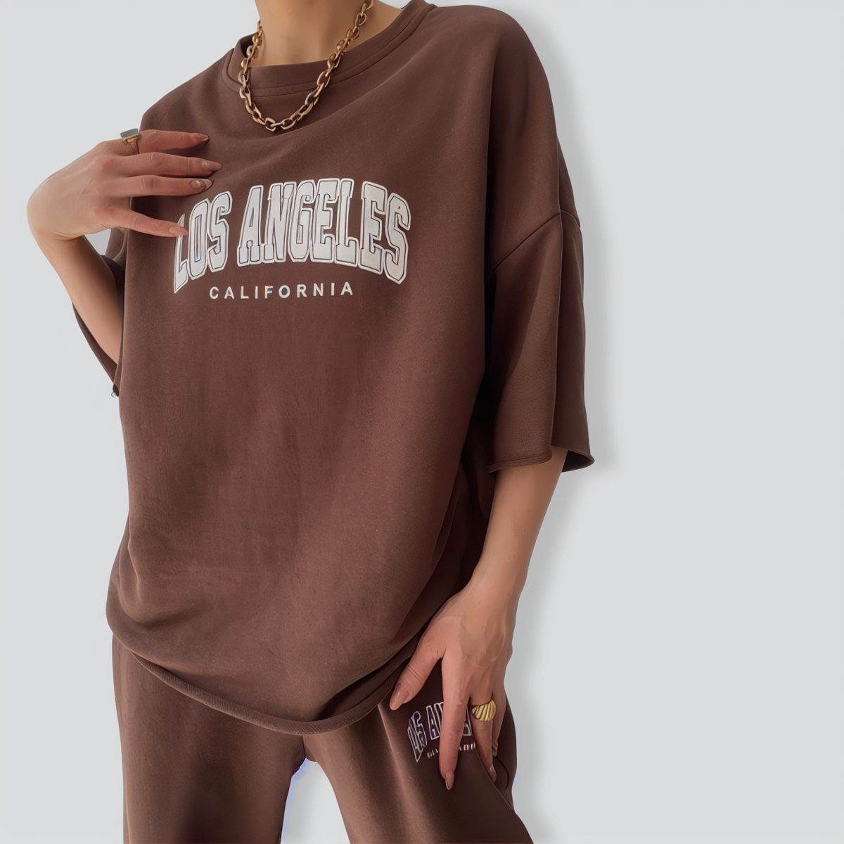 Leisure Style Short-sleeved Two-piece Suit