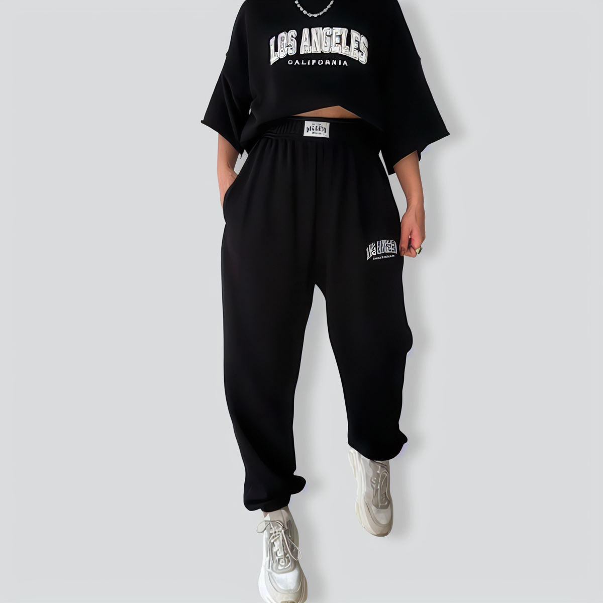 Leisure Style Short-sleeved Two-piece Suit