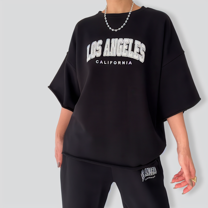 Leisure Style Short-sleeved Two-piece Suit