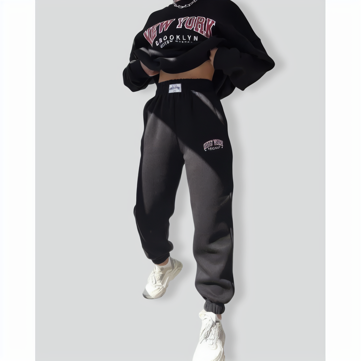 Two-Piece Printed Long-Sleeves Set