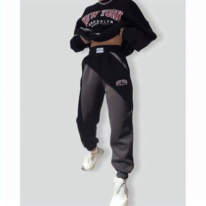 Two-Piece Printed Long-Sleeves Set