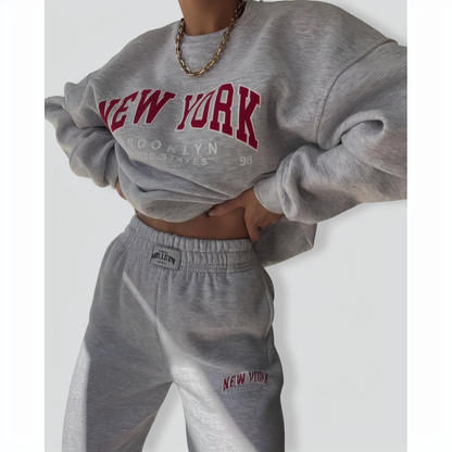 Two-Piece Printed Long-Sleeves Set