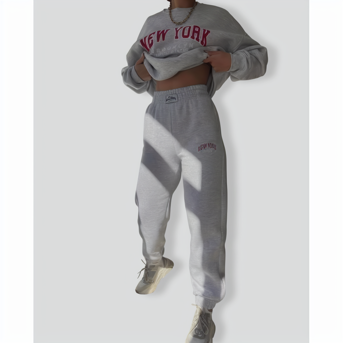 Two-Piece Printed Long-Sleeves Set