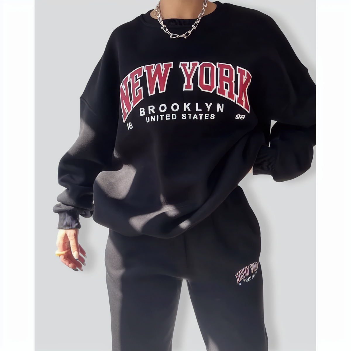 Two-Piece Printed Long-Sleeves Set