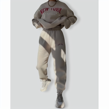 Two-Piece Printed Long-Sleeves Set