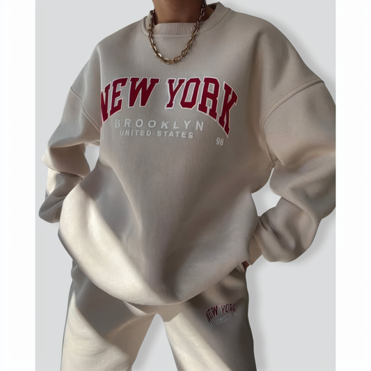 Two-Piece Printed Long-Sleeves Set