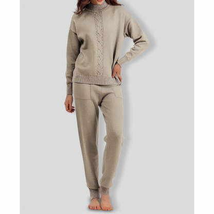 Relaxed Turtleneck Two-pieces Set