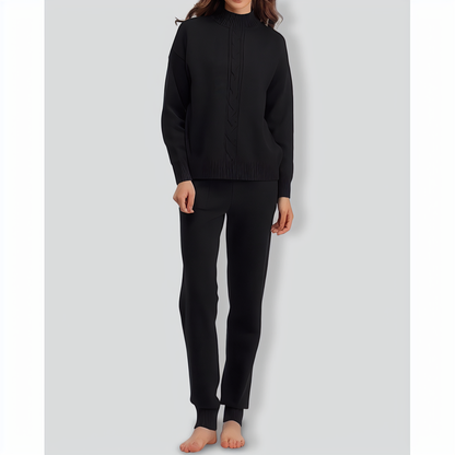 Relaxed Turtleneck Two-pieces Set