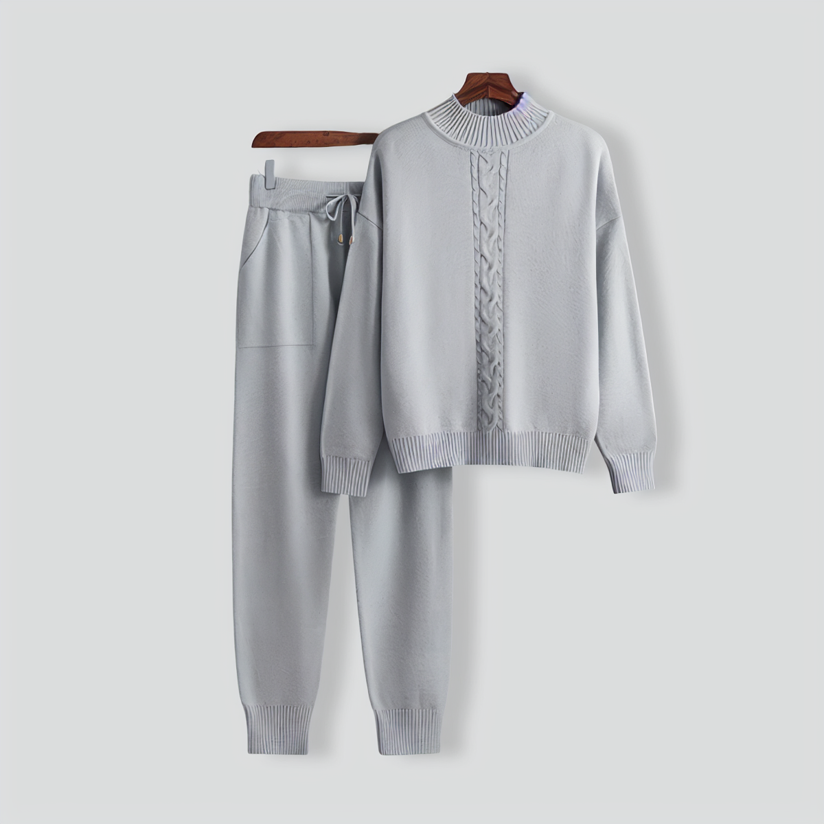 Relaxed Turtleneck Two-pieces Set