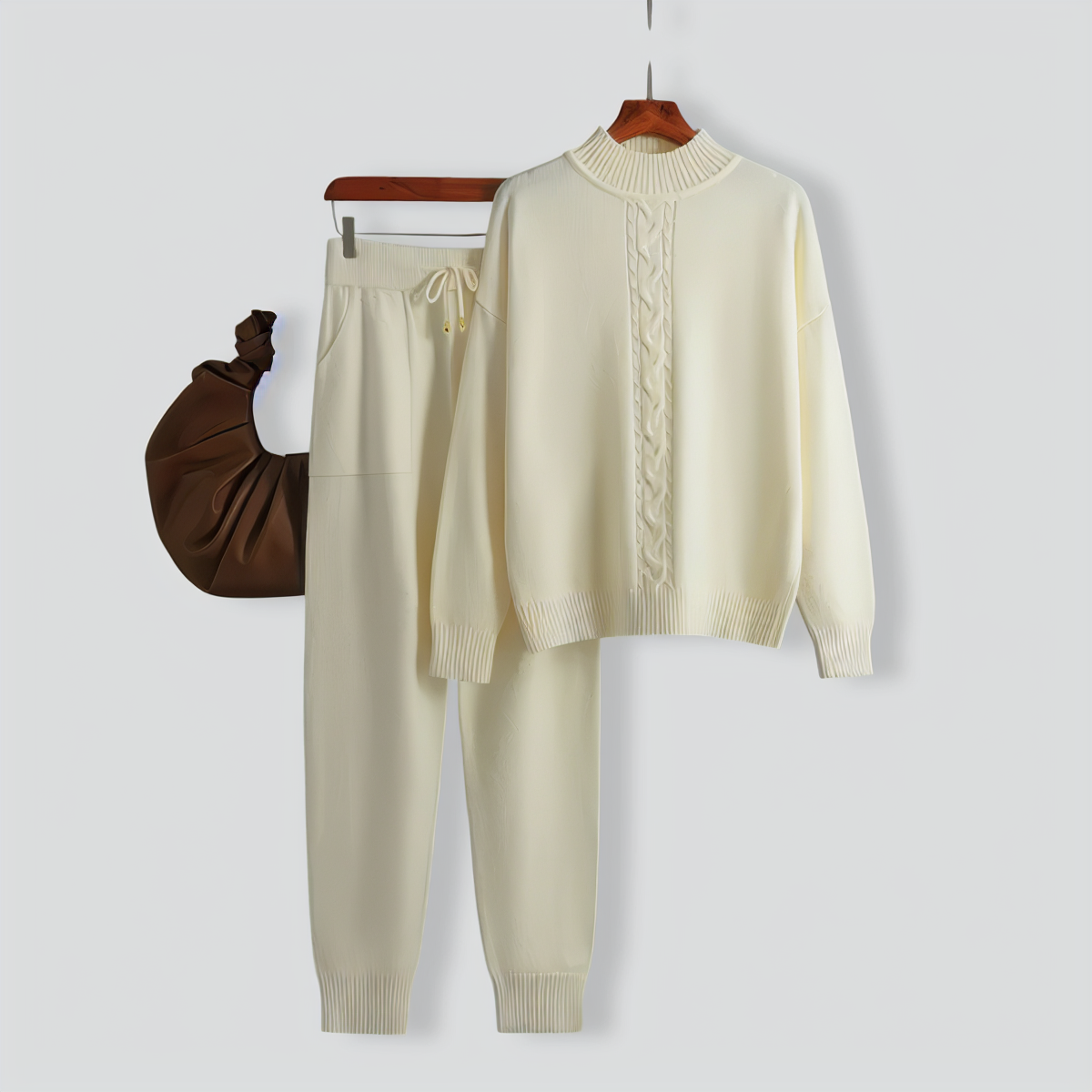 Relaxed Turtleneck Two-pieces Set