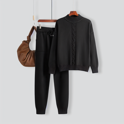 Relaxed Turtleneck Two-pieces Set