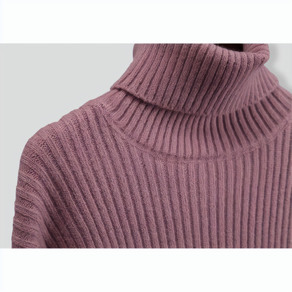 Loose Warm Turtleneck Sweater Two Piece Set