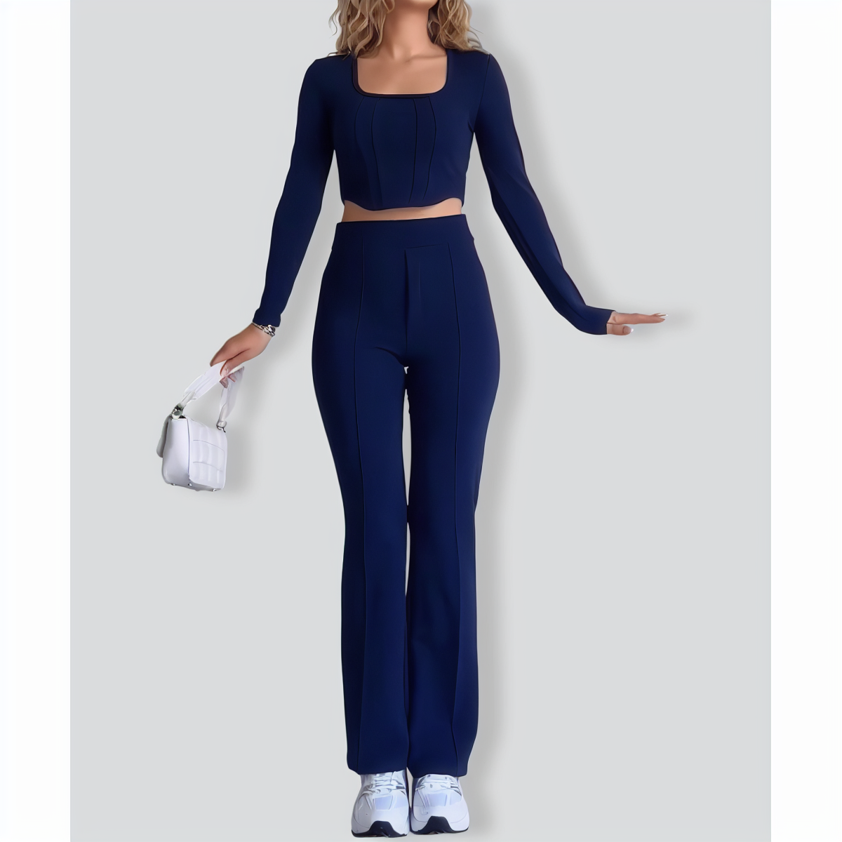 Stylish U-Neck Two-pieces Suit